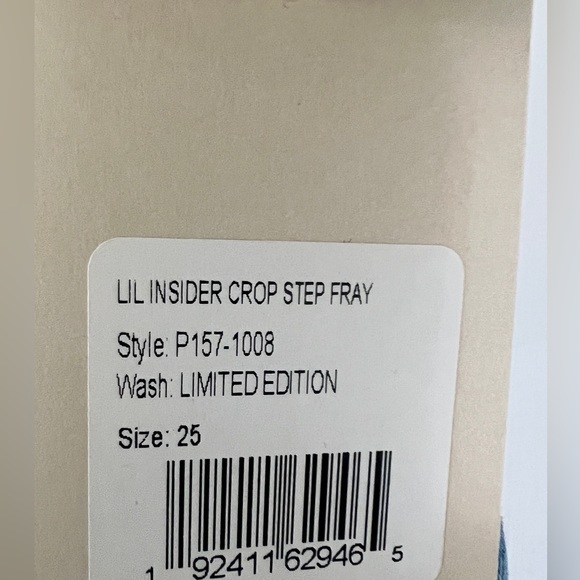 NWT MOTHER PETITES- The Lil Insider Crop Step Fray- limited edition- 25P - Picture 9 of 13